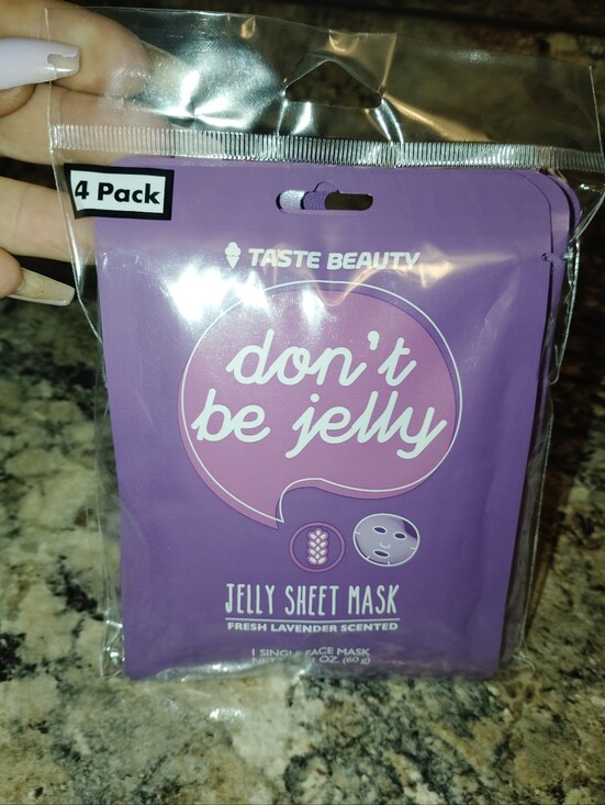 Taste Beauty Other - Taste Beauty Don't Be Jelly Lavender Jelly Sheet Mask - Purple (4 Pack)